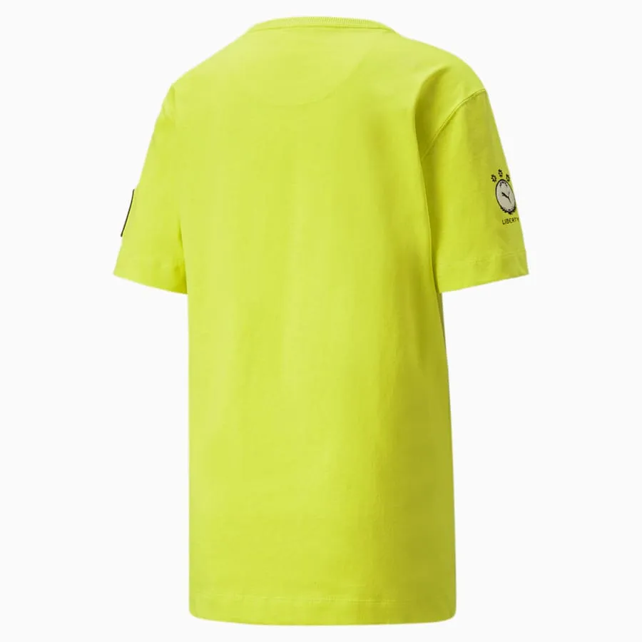 PUMA x LIBERTY Badge Women's Tee - Sulphur Spring