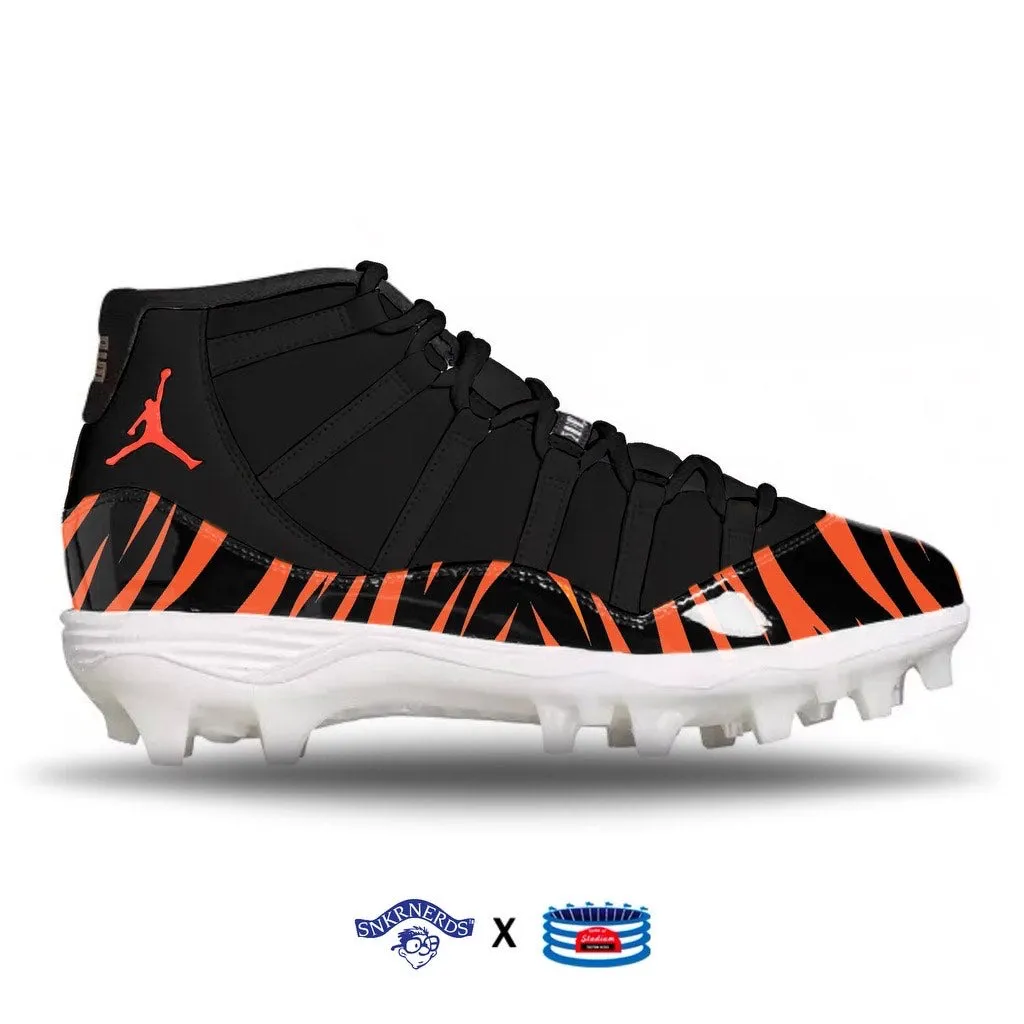 "Cincinnati" Jordan 11 Retro TD Football Cleats