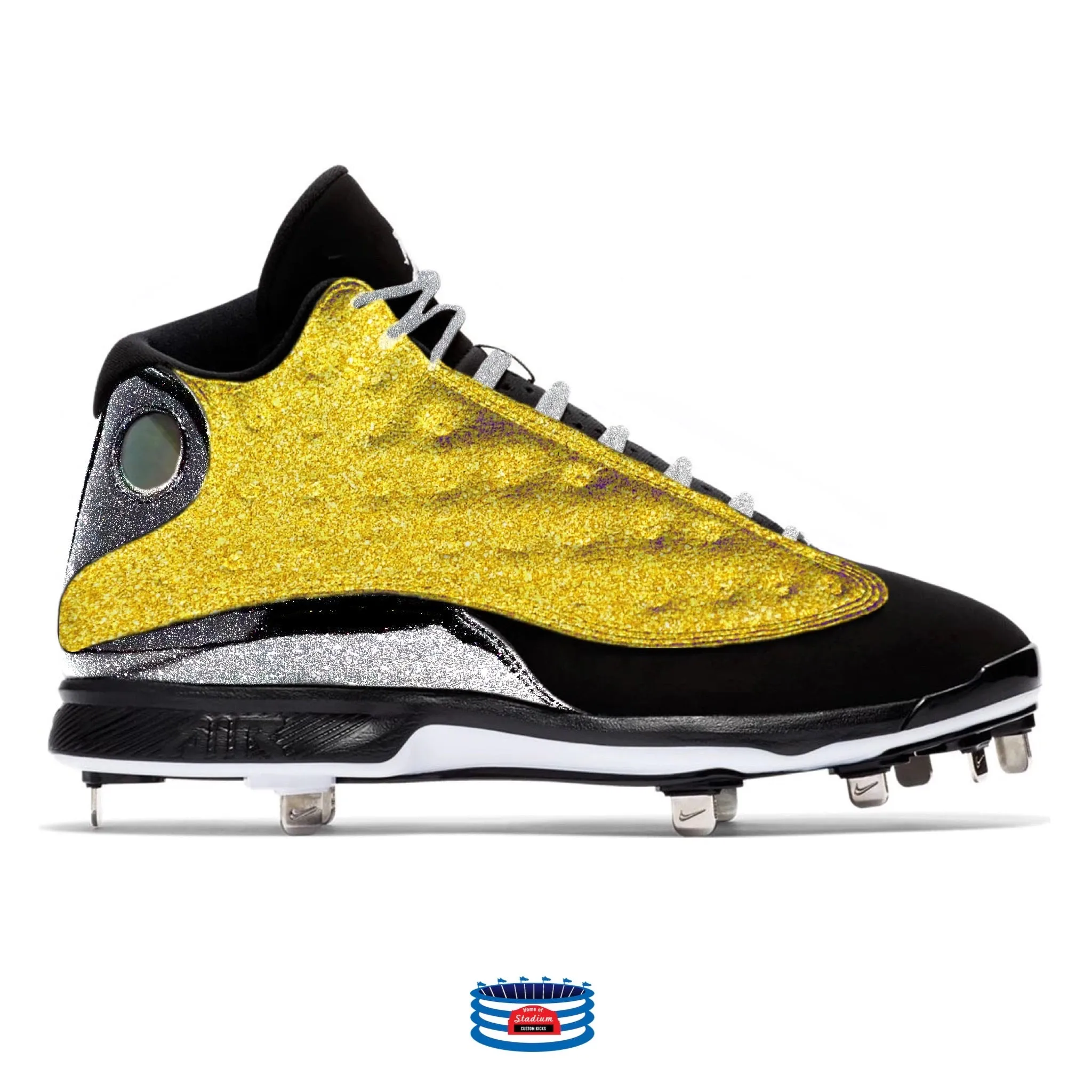 "Metallic Glitter" Jordan 13 Retro Cleats