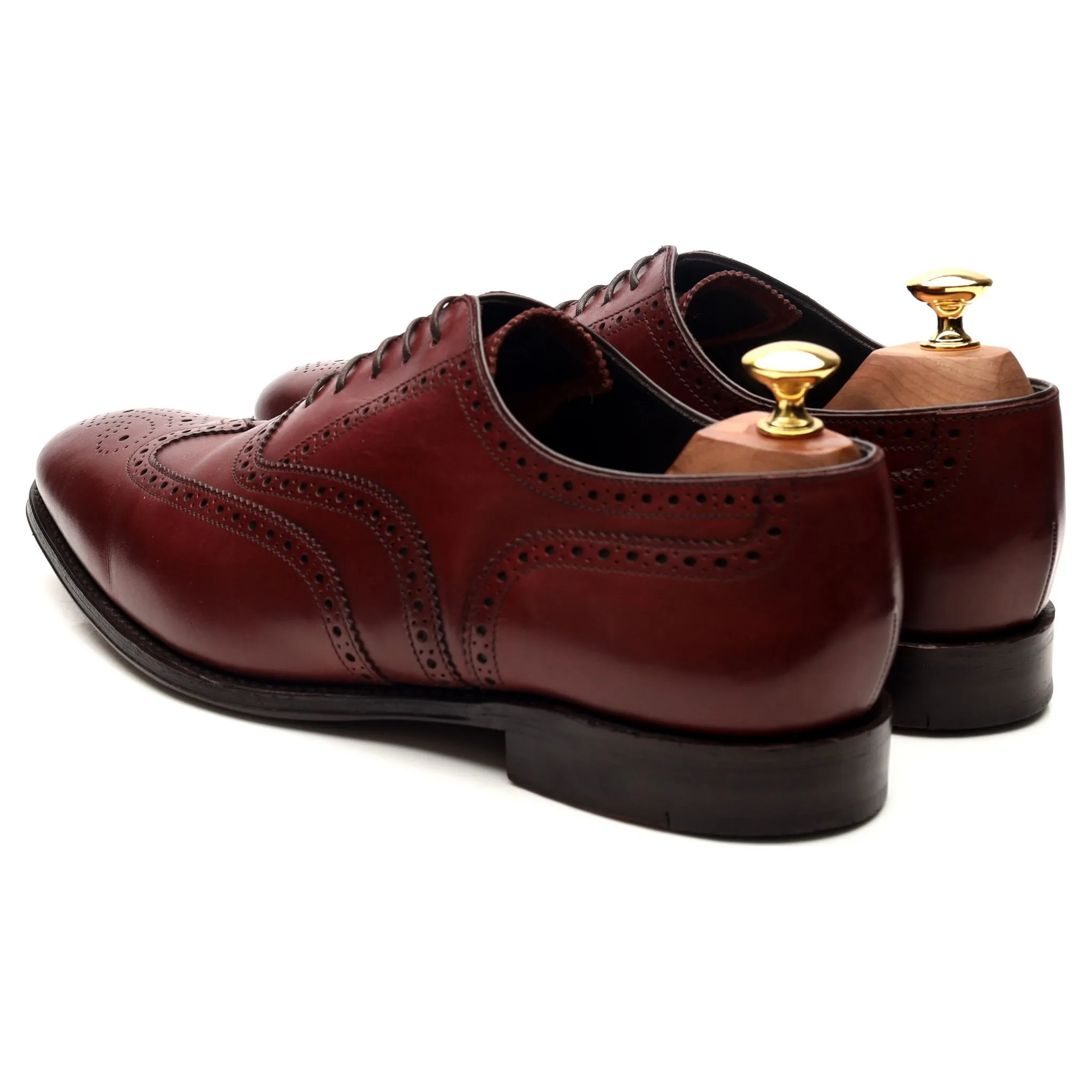 'Richmond' Burgundy Leather Brogues UK 9.5 F