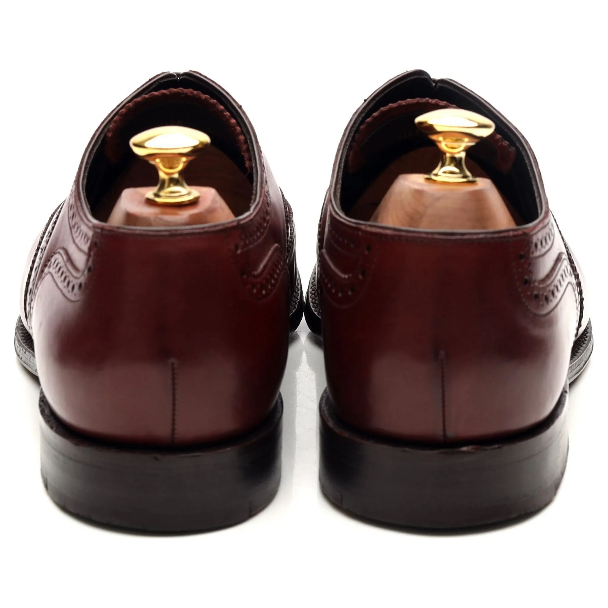 'Richmond' Burgundy Leather Brogues UK 9.5 F