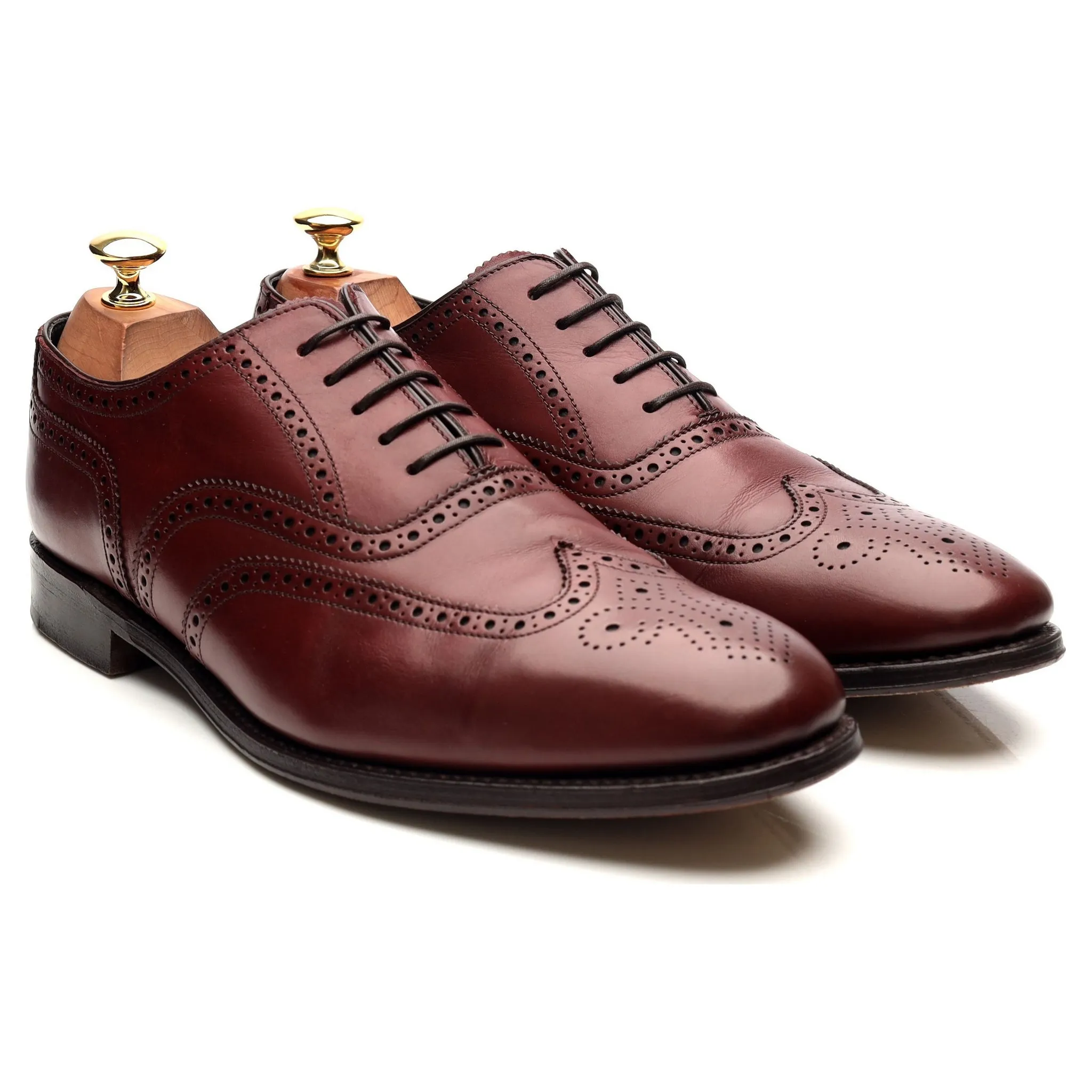 'Richmond' Burgundy Leather Brogues UK 9.5 F