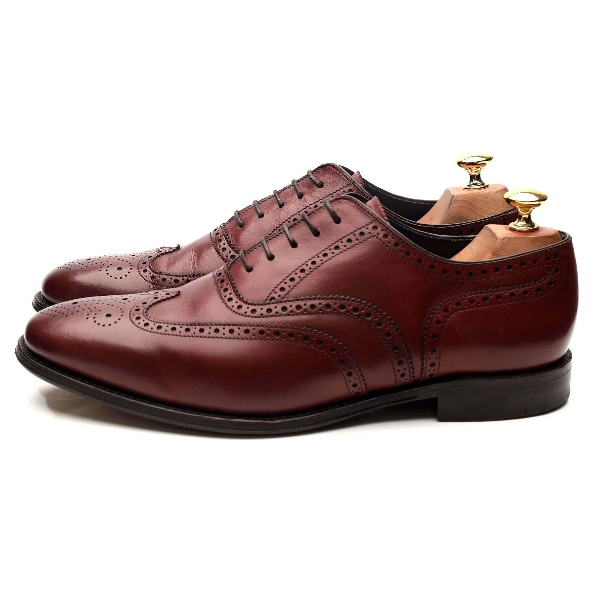 'Richmond' Burgundy Leather Brogues UK 9.5 F