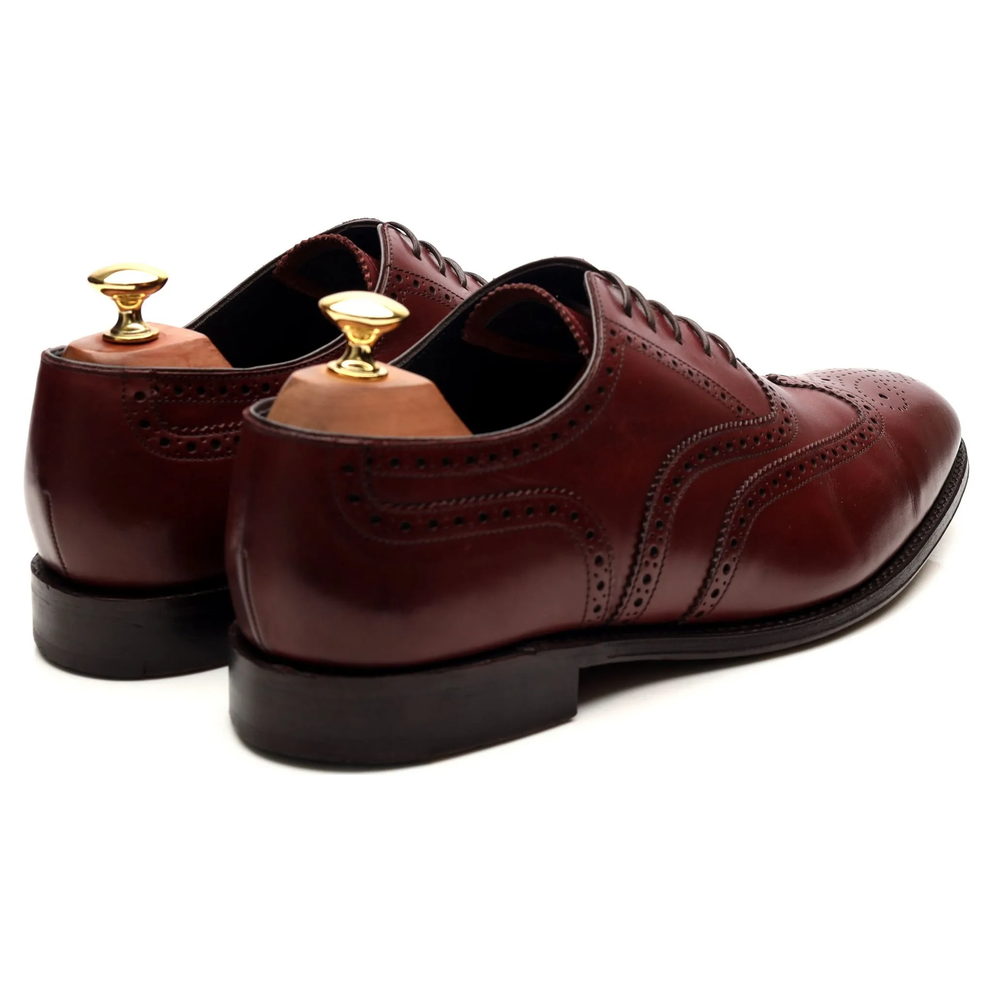 'Richmond' Burgundy Leather Brogues UK 9.5 F