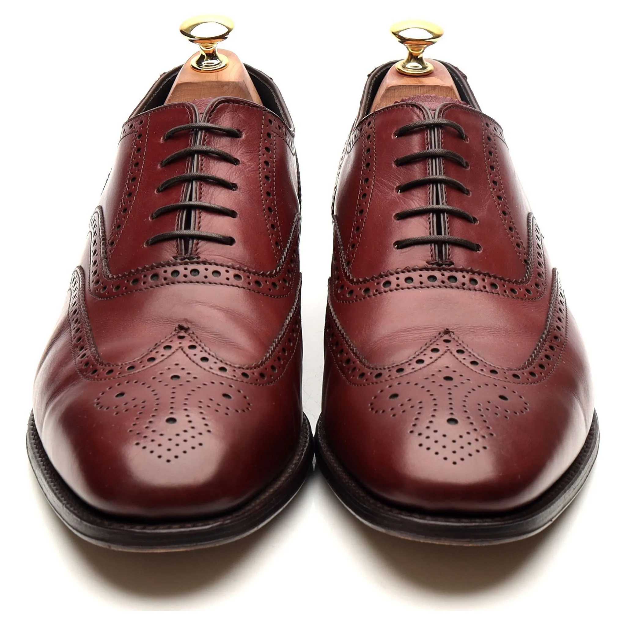 'Richmond' Burgundy Leather Brogues UK 9.5 F