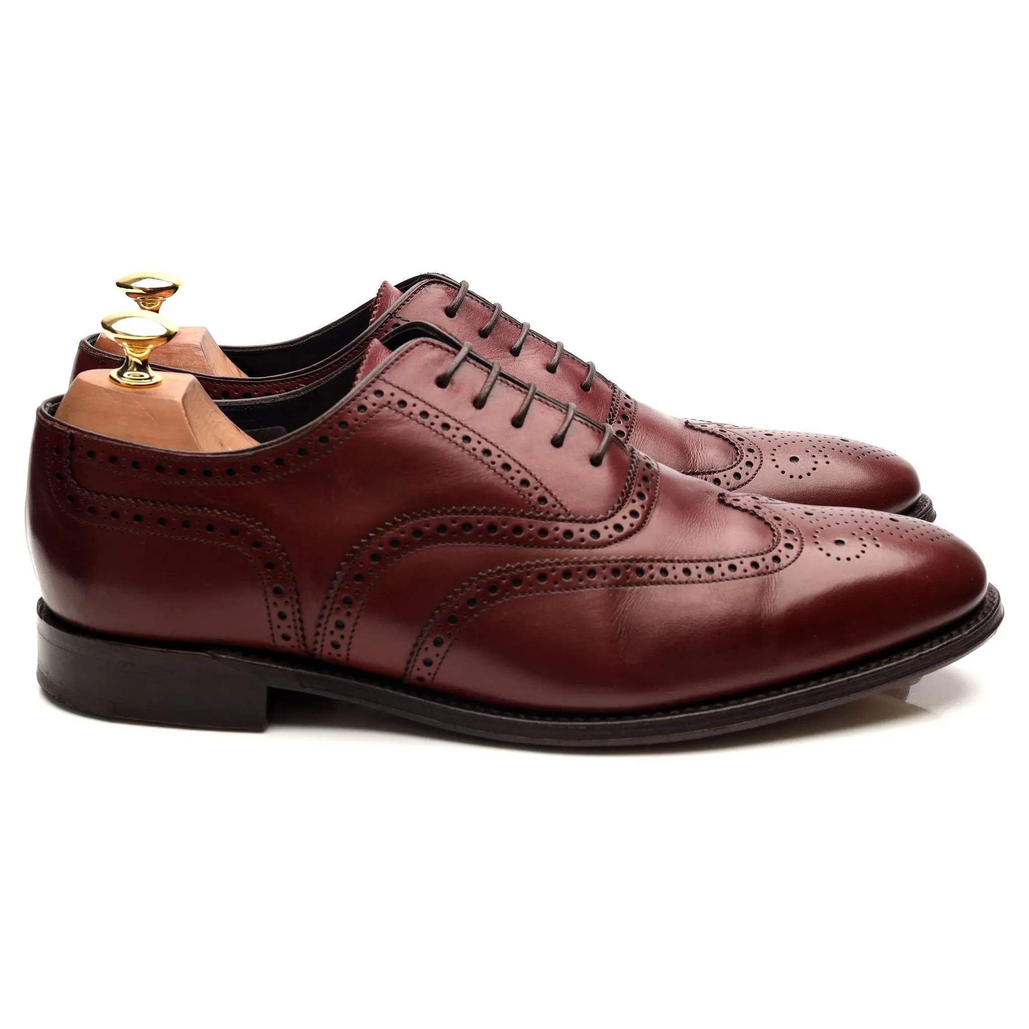 'Richmond' Burgundy Leather Brogues UK 9.5 F