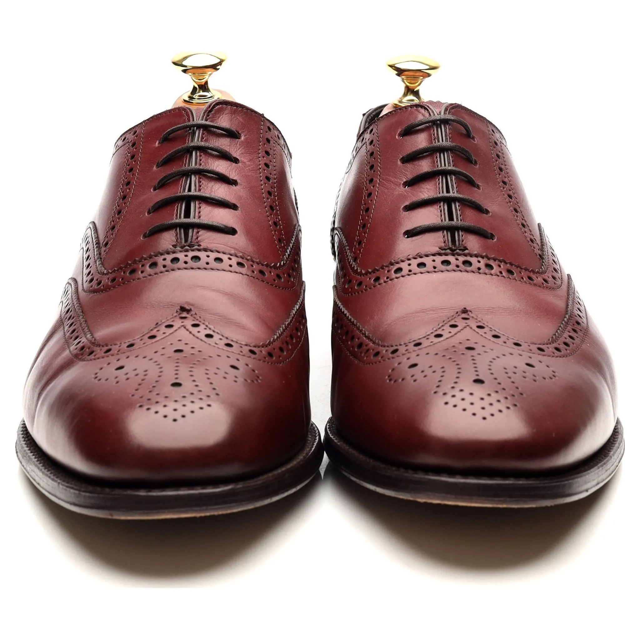 'Richmond' Burgundy Leather Brogues UK 9.5 F