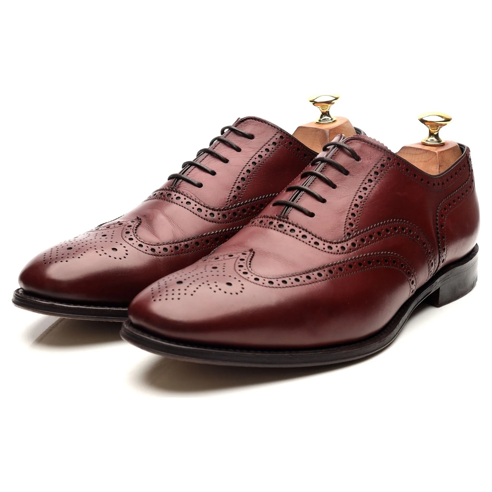 'Richmond' Burgundy Leather Brogues UK 9.5 F