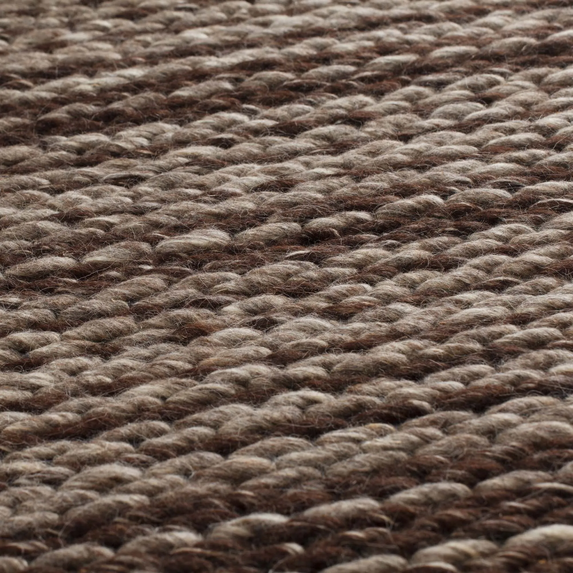 Romo Rug [Light brown/Brown]