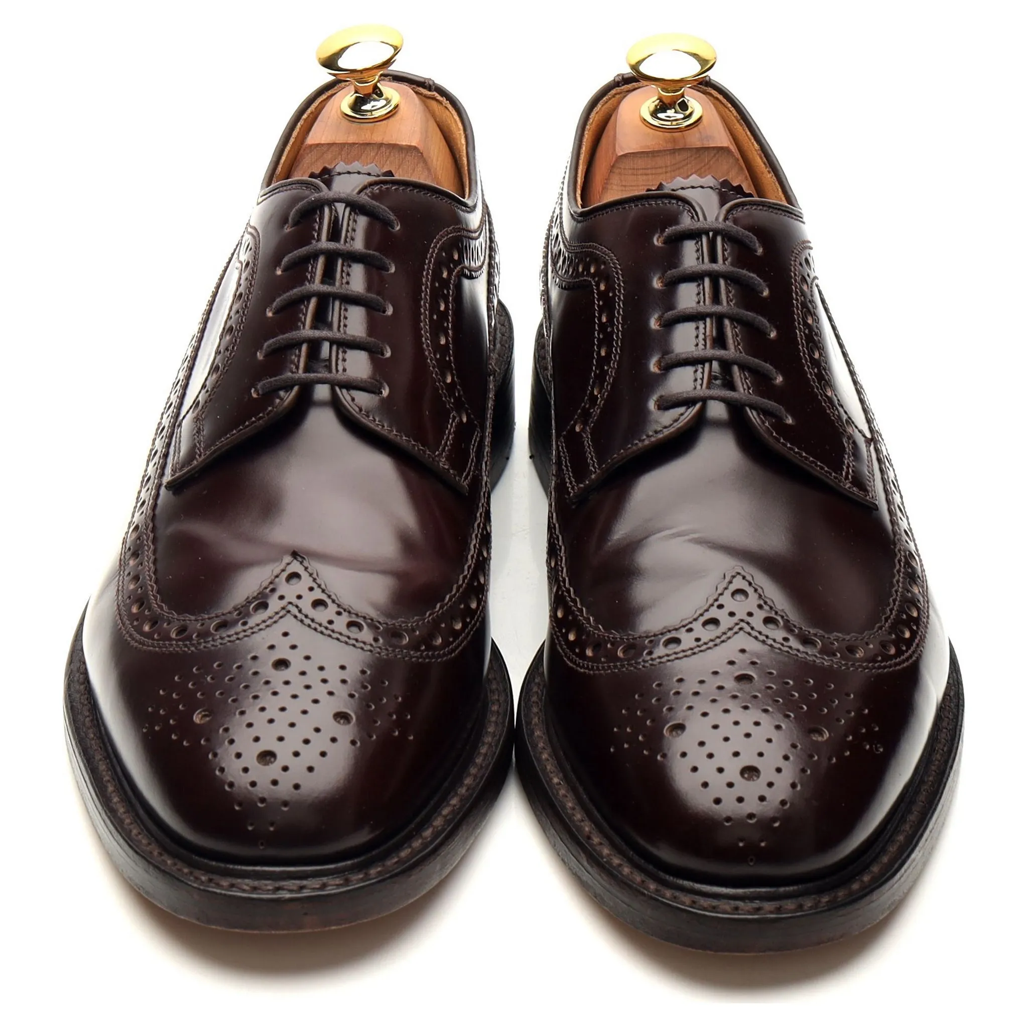 'Royal Brogue' Burgundy Leather Derby Brogues UK 6