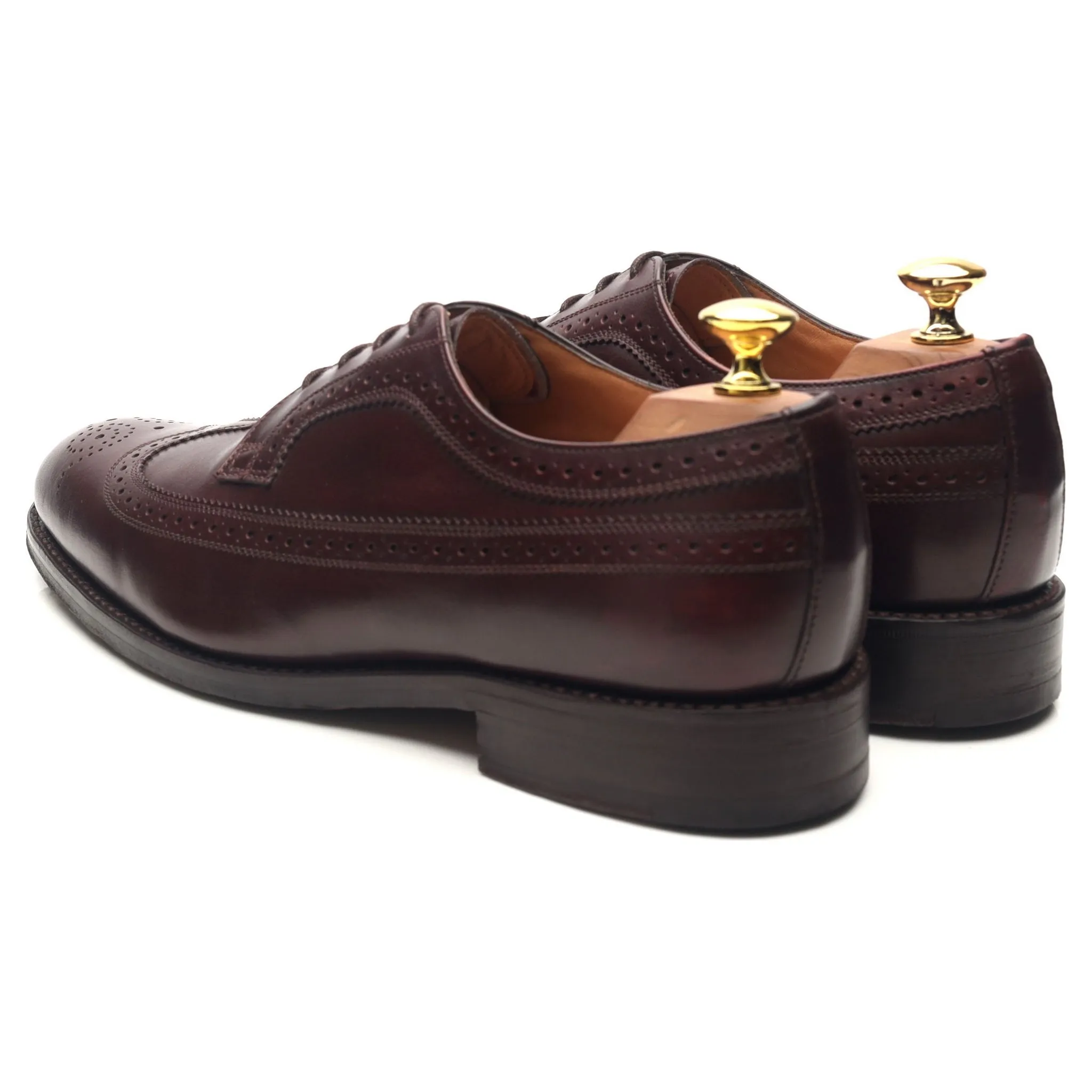 'Sander' Burgundy Leather Brogues UK 8 F