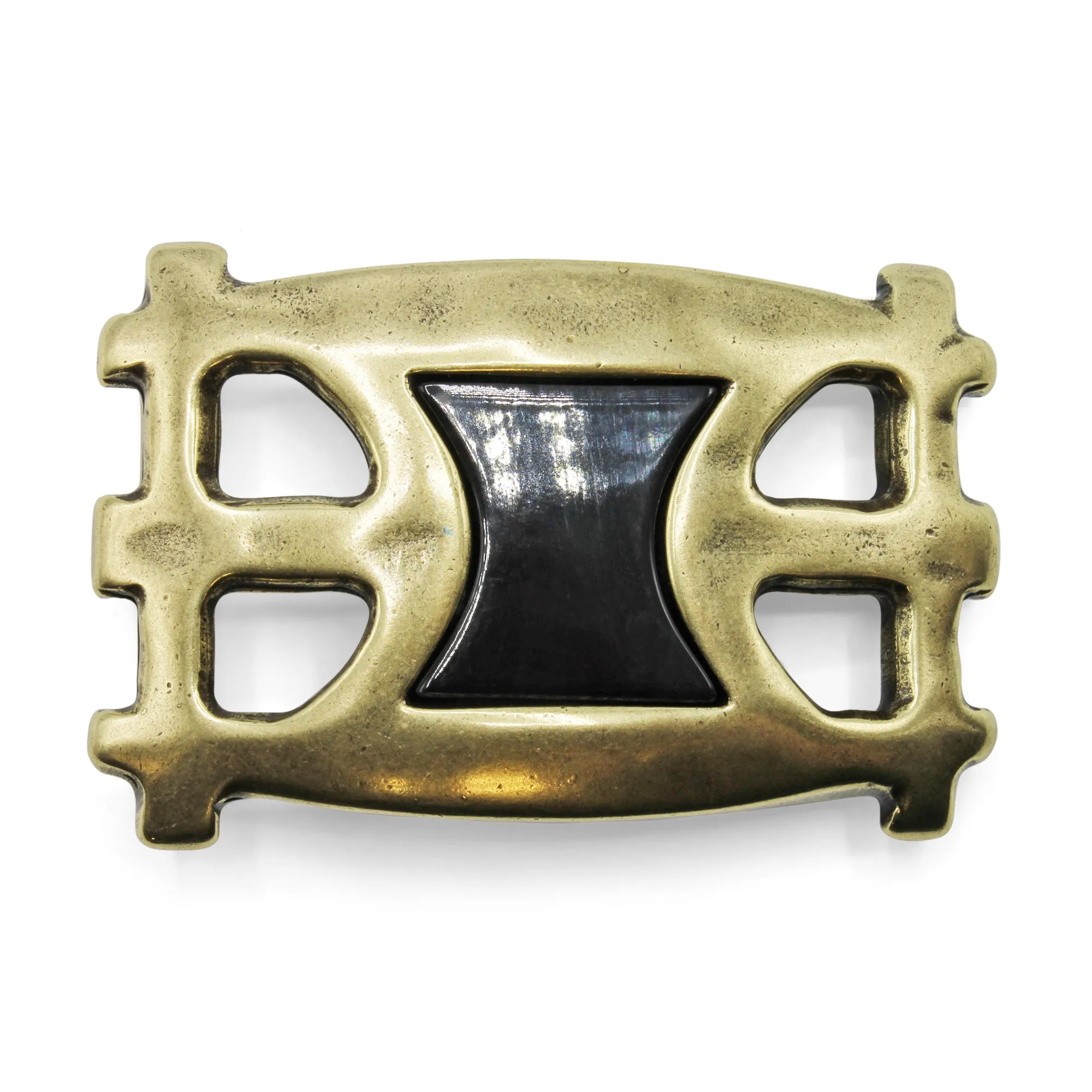 Sculptural Horn Insert Buckle 40mm