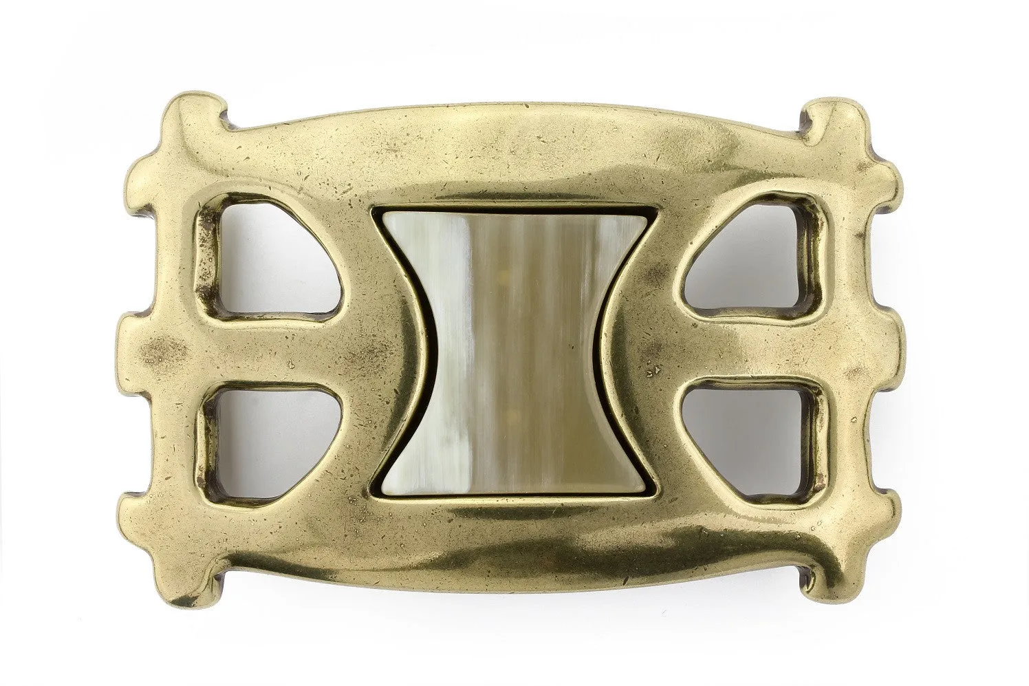 Sculptural Horn Insert Buckle 40mm