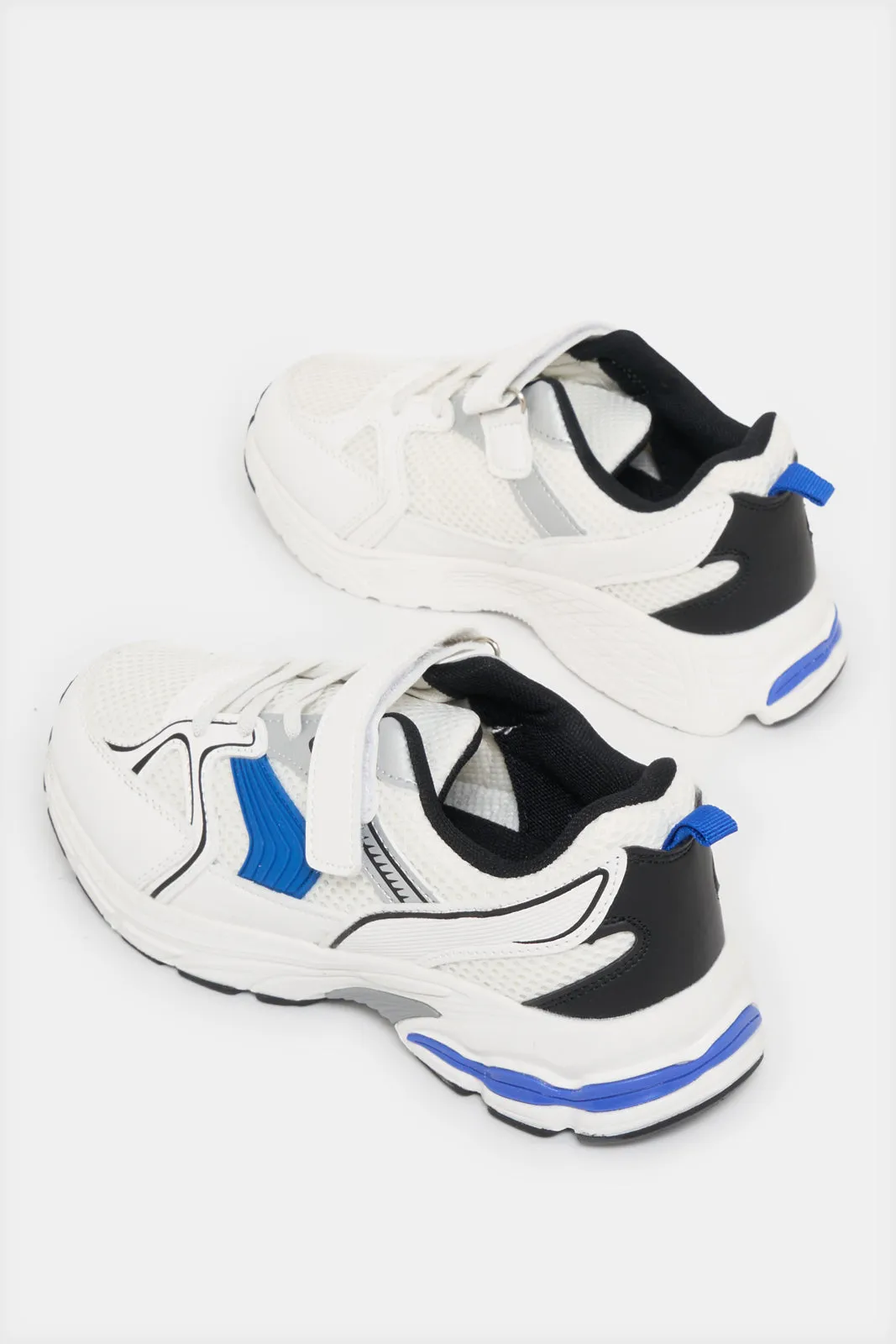 Senior Boys White Chunky Sneakers