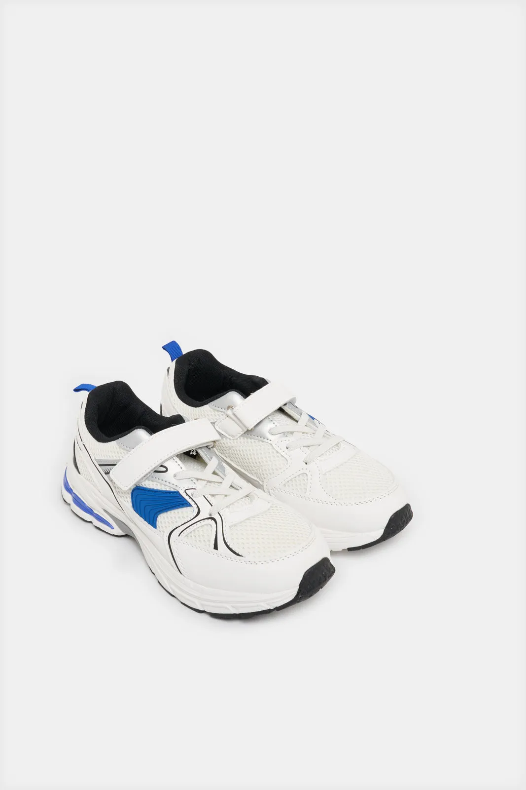 Senior Boys White Chunky Sneakers