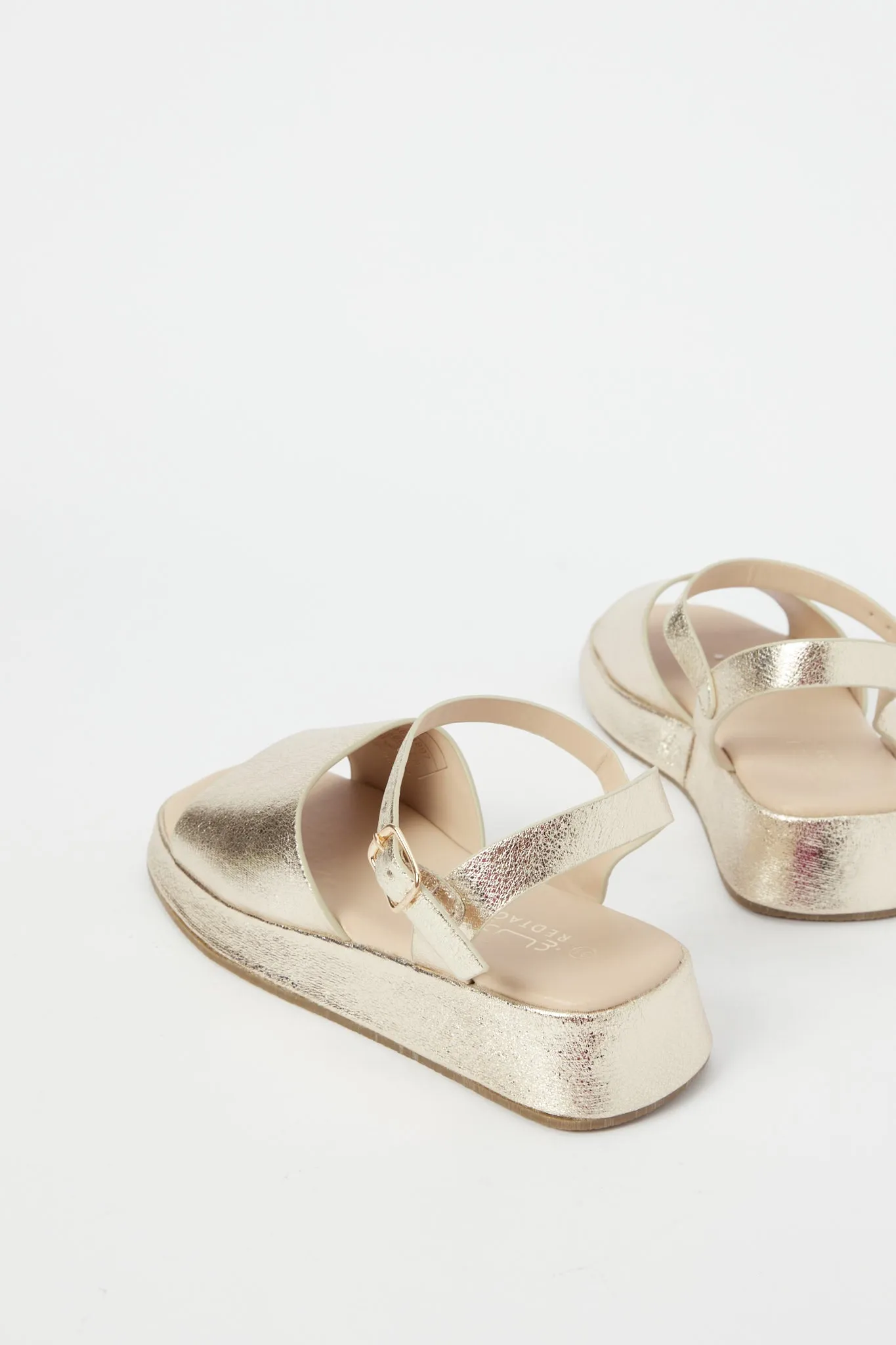 Senior Girls Gold Chunky Sandal