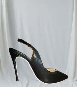 Sling Back Matte Pumps 105mm