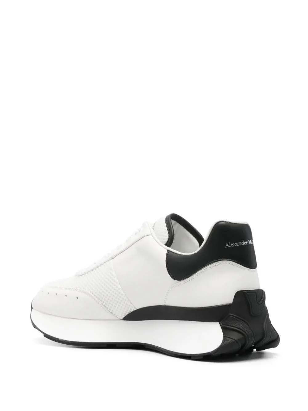 Sneakers Alexander McQueen Panelled Chunky alb/negru