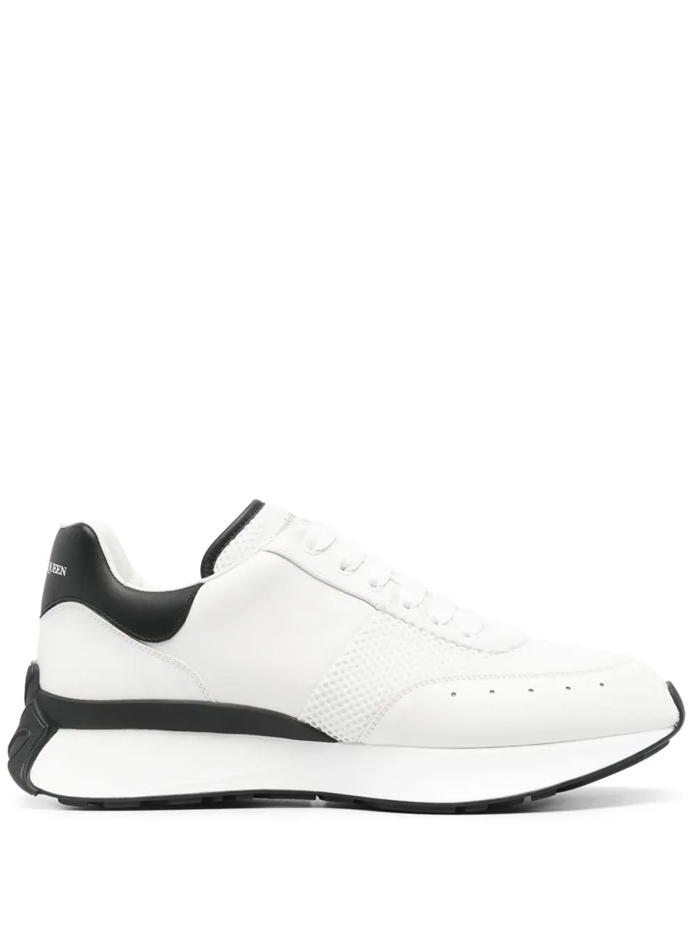 Sneakers Alexander McQueen Panelled Chunky alb/negru