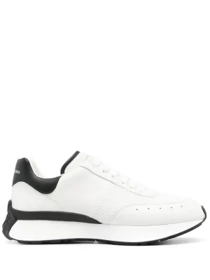 Sneakers Alexander McQueen Panelled Chunky alb/negru