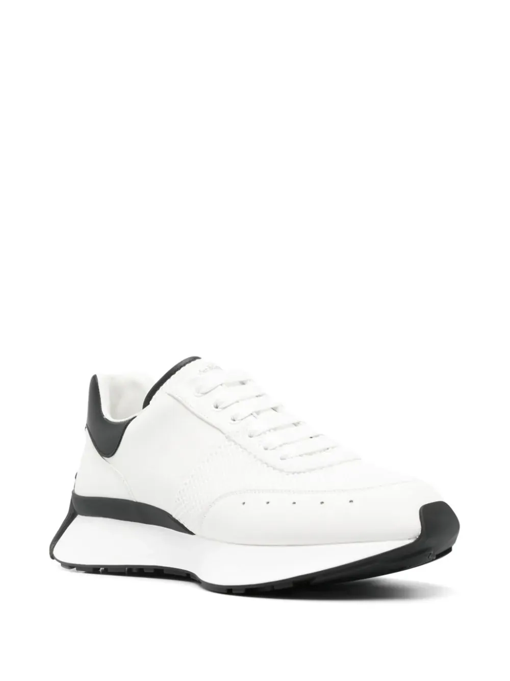 Sneakers Alexander McQueen Panelled Chunky alb/negru