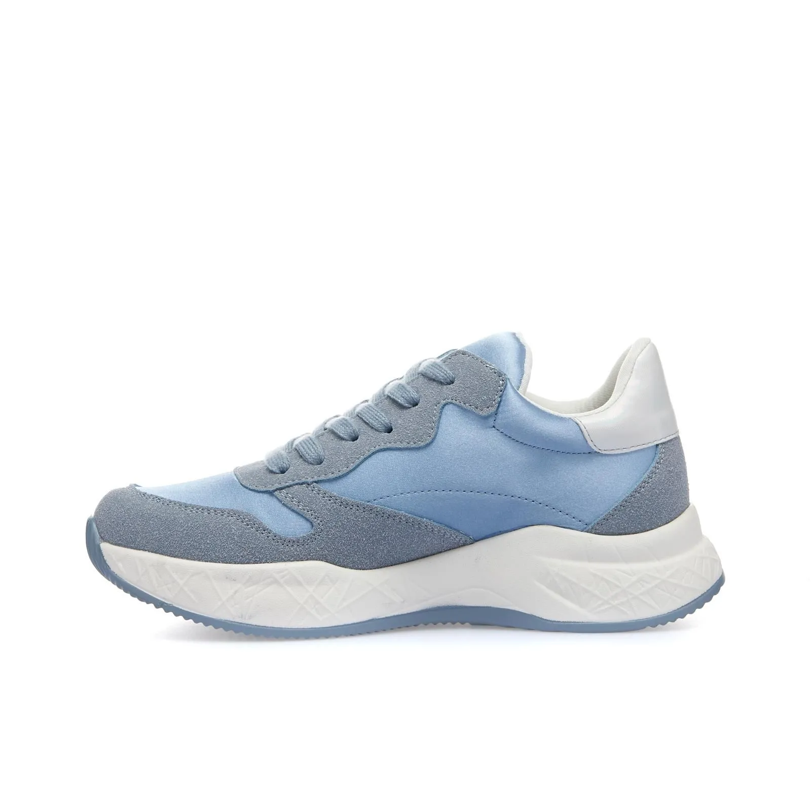 Sneakers azzurre con suola chunky