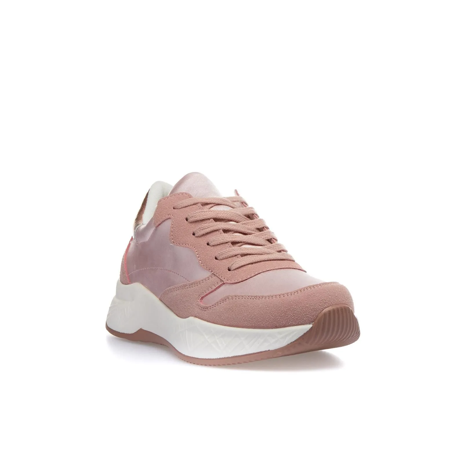 Sneakers rosa con suola chunky