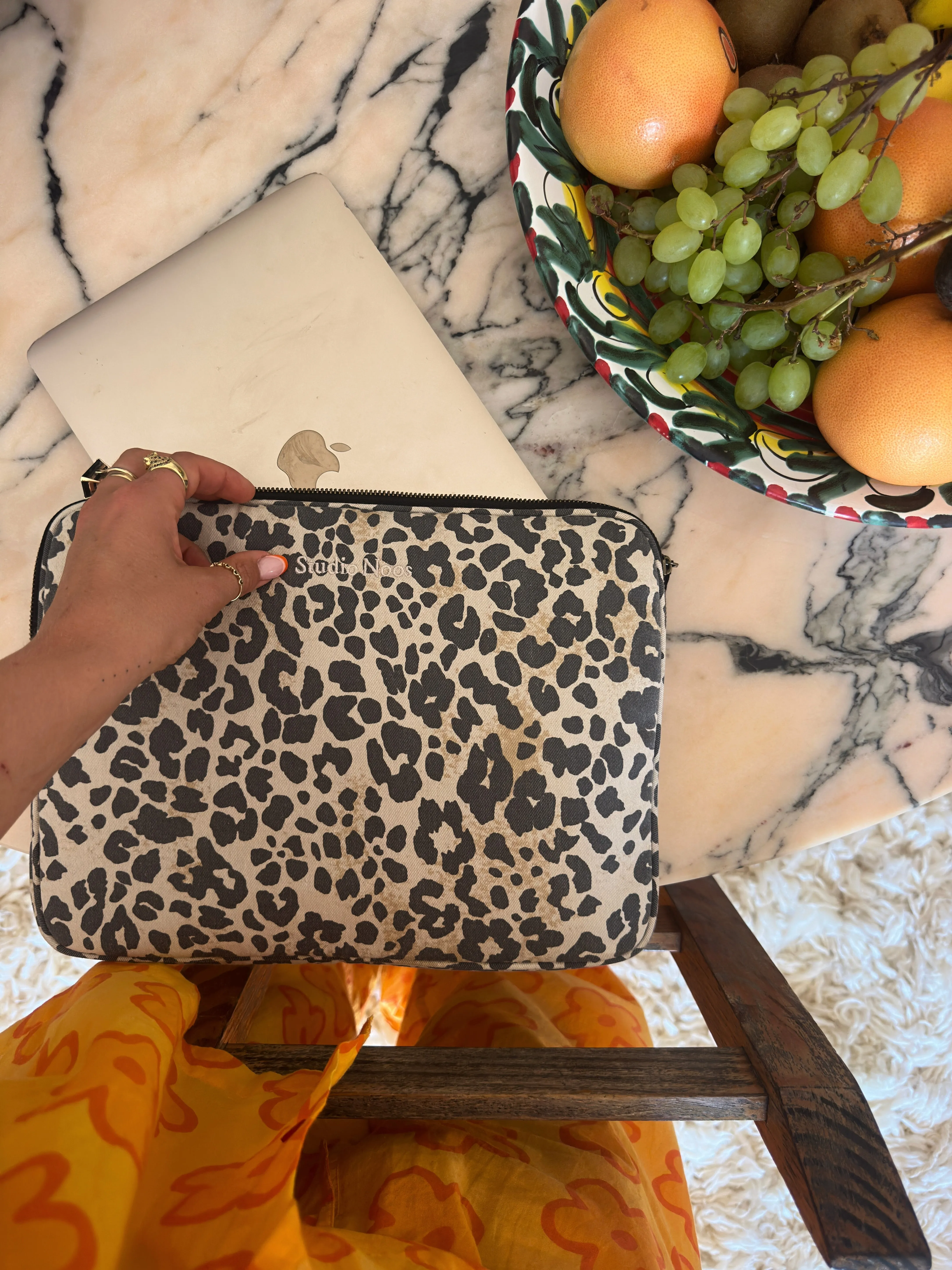 Soft Cotton Leopard  Laptop Sleeve | 13 INCH