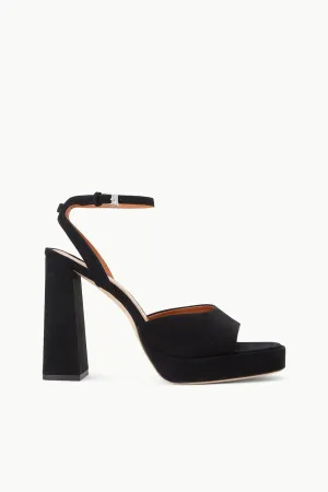 SOLANGE PLATFORM | BLACK SUEDE