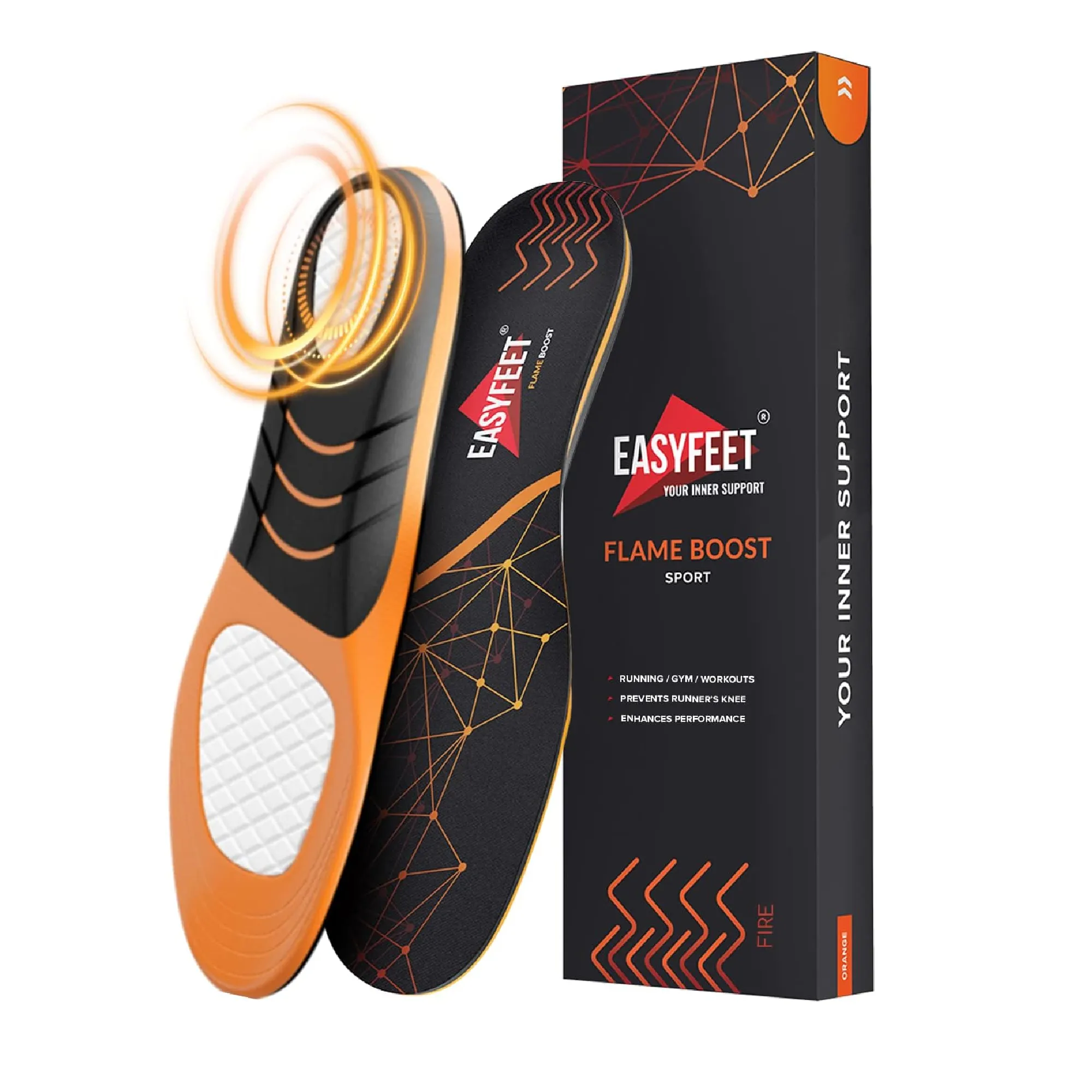 Sport Athletic Shoe Insoles Men Women - Ideal for Active Sports Walking Running Training Hiking Hockey Color Black