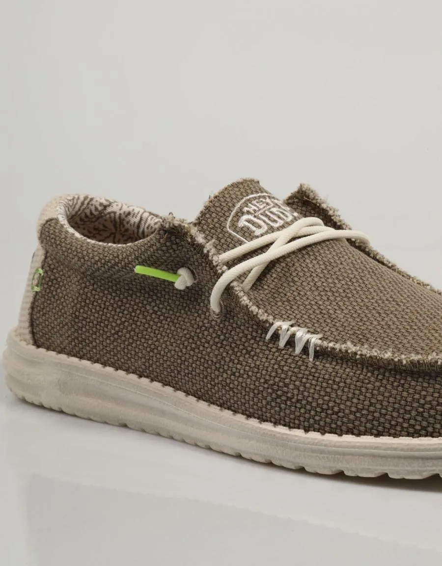  sports shoes DUDE Wally en Khaki 82106