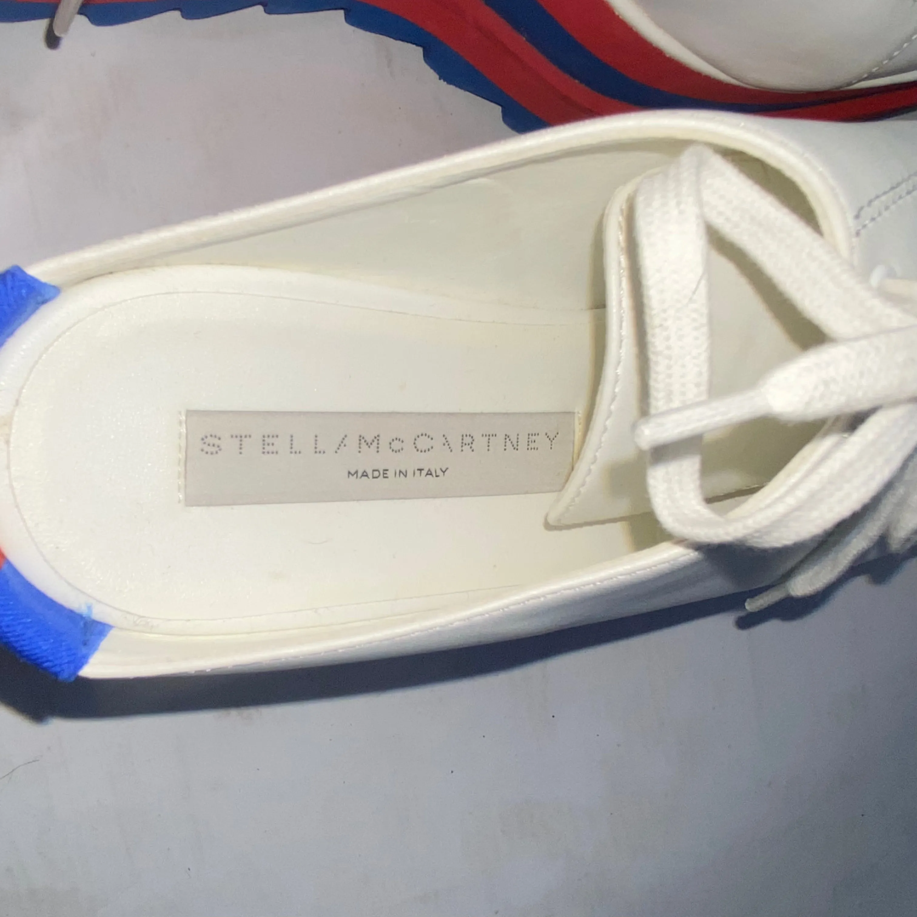 Stella McCartney £800 White Elyse Platform Brogues