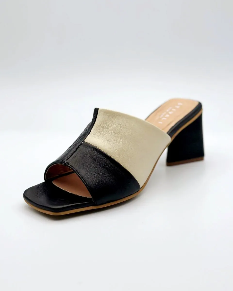 STIVALI Soulmate Block Heel in Black/White