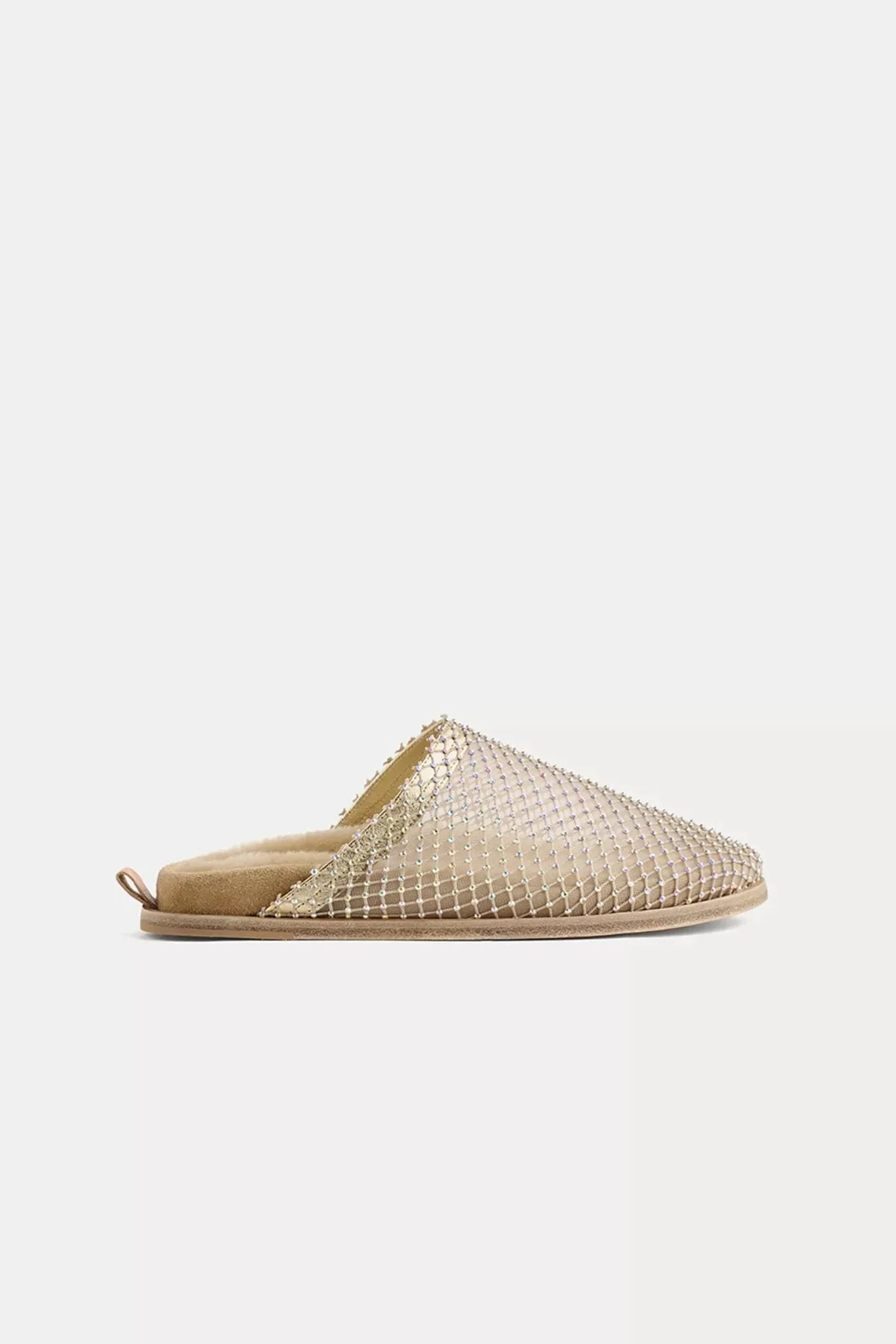 Strass Mesh Flat Sabot