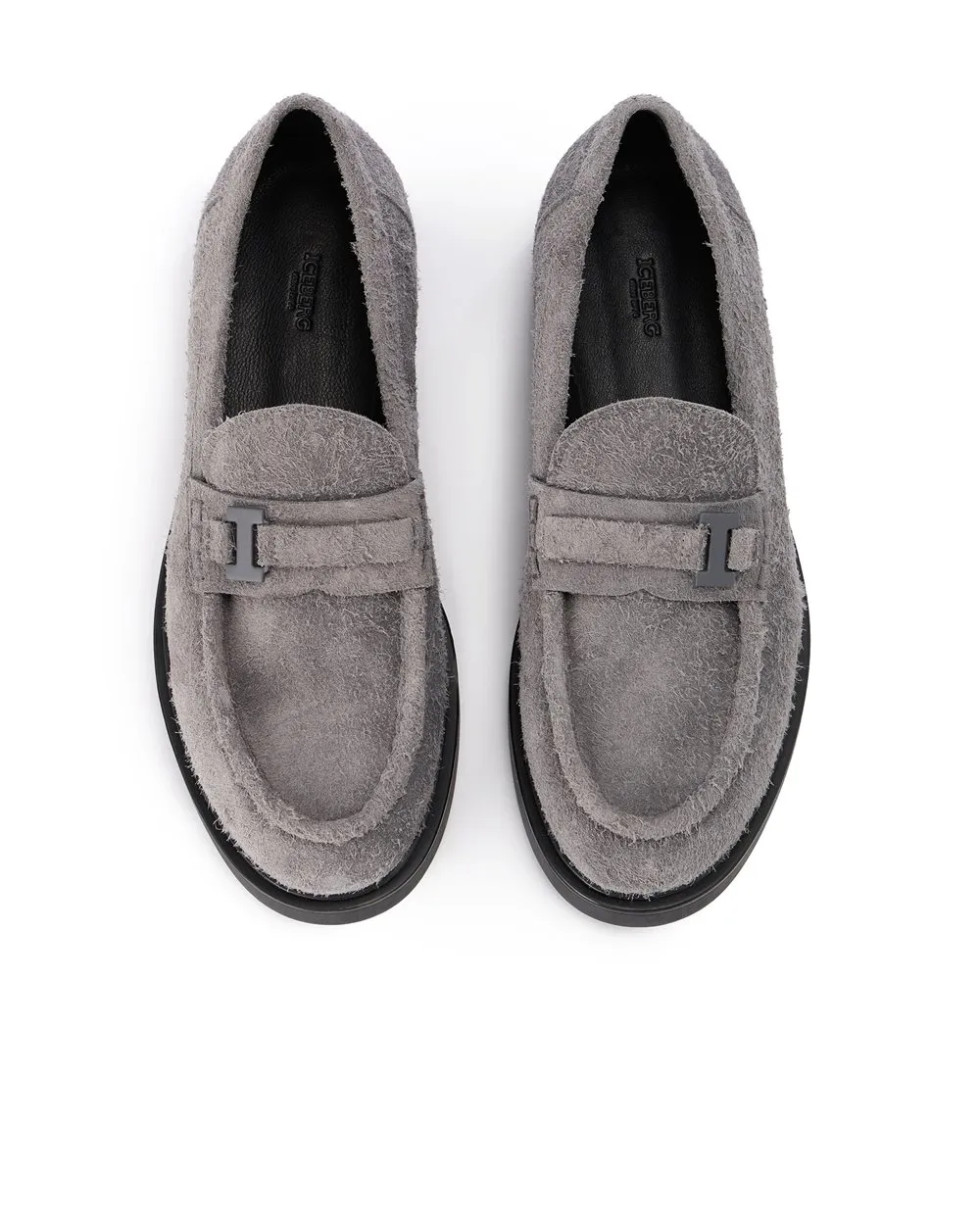 Suede loafers with chunky sole