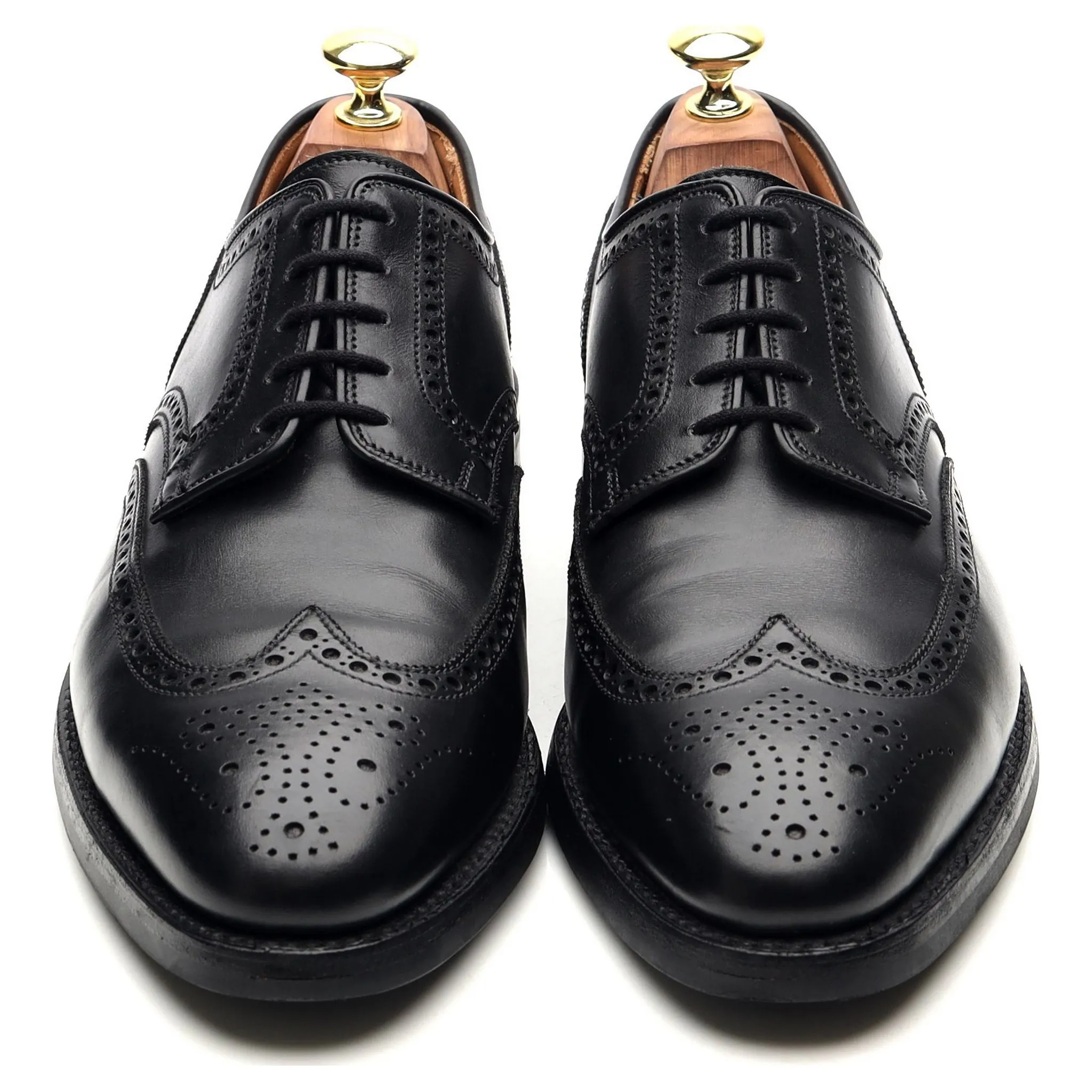 'Swansea' Black Leather Derby Brogues UK 7.5 E