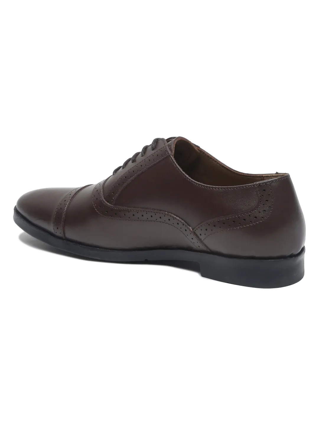 Teakwood Leather Men Solid Brown Brogues - - Clearance sale