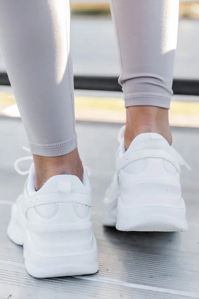 Tessa White Chunky Sneakers FINAL SALE