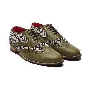 Texo Brogues Men – Olive