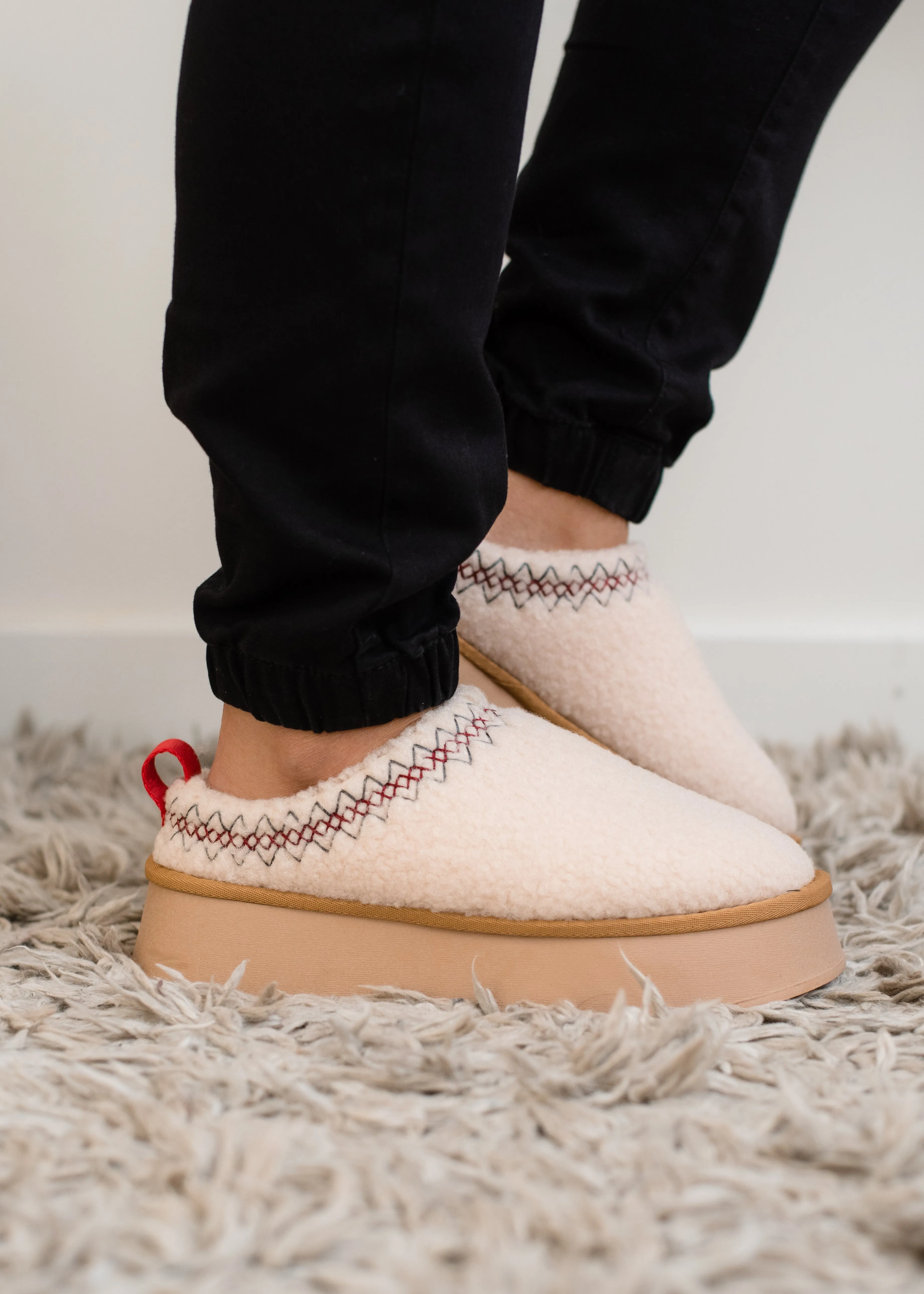 The Isaac Fur Platform Sherpa Slipper