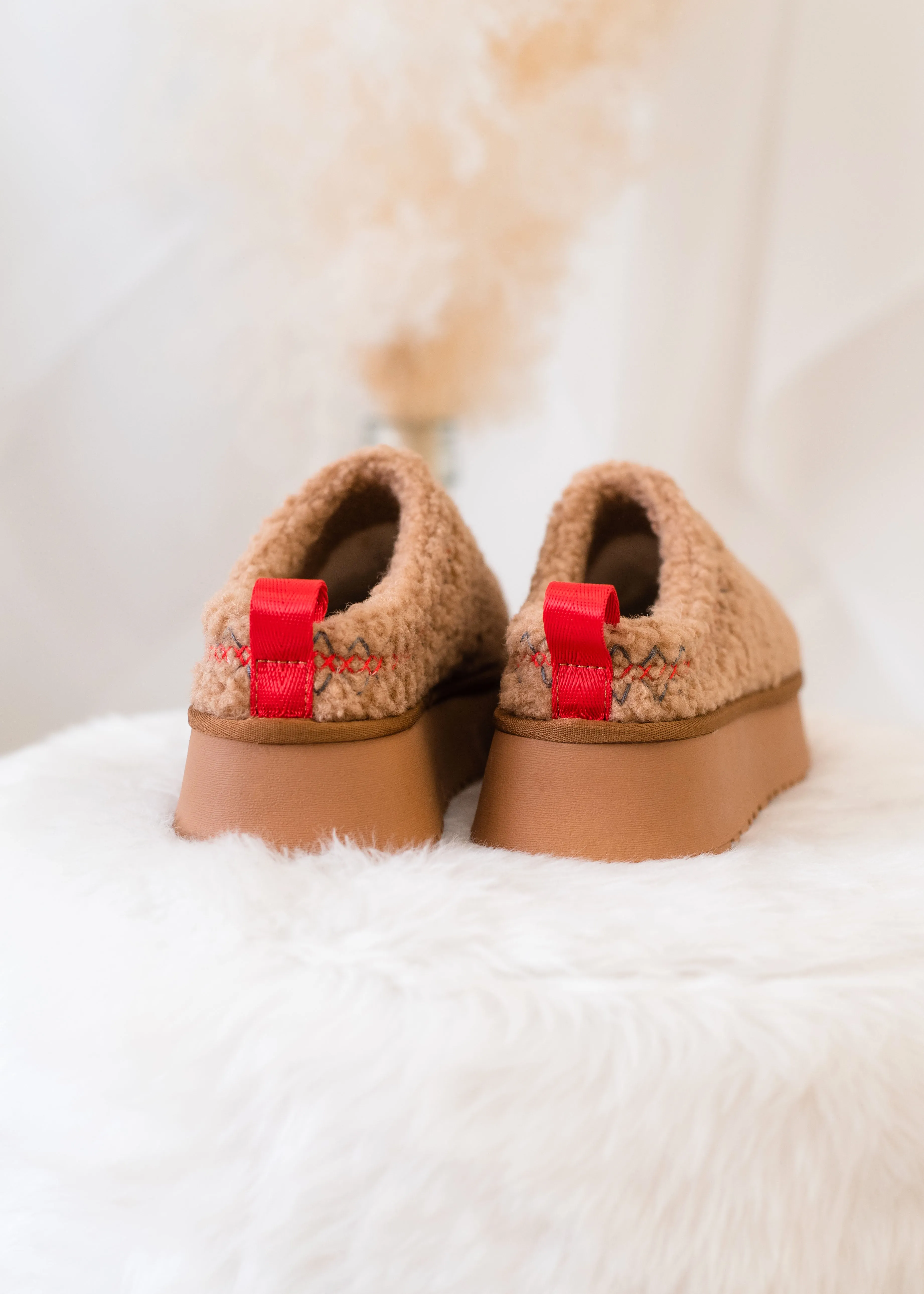 The Isaac Fur Platform Sherpa Slipper