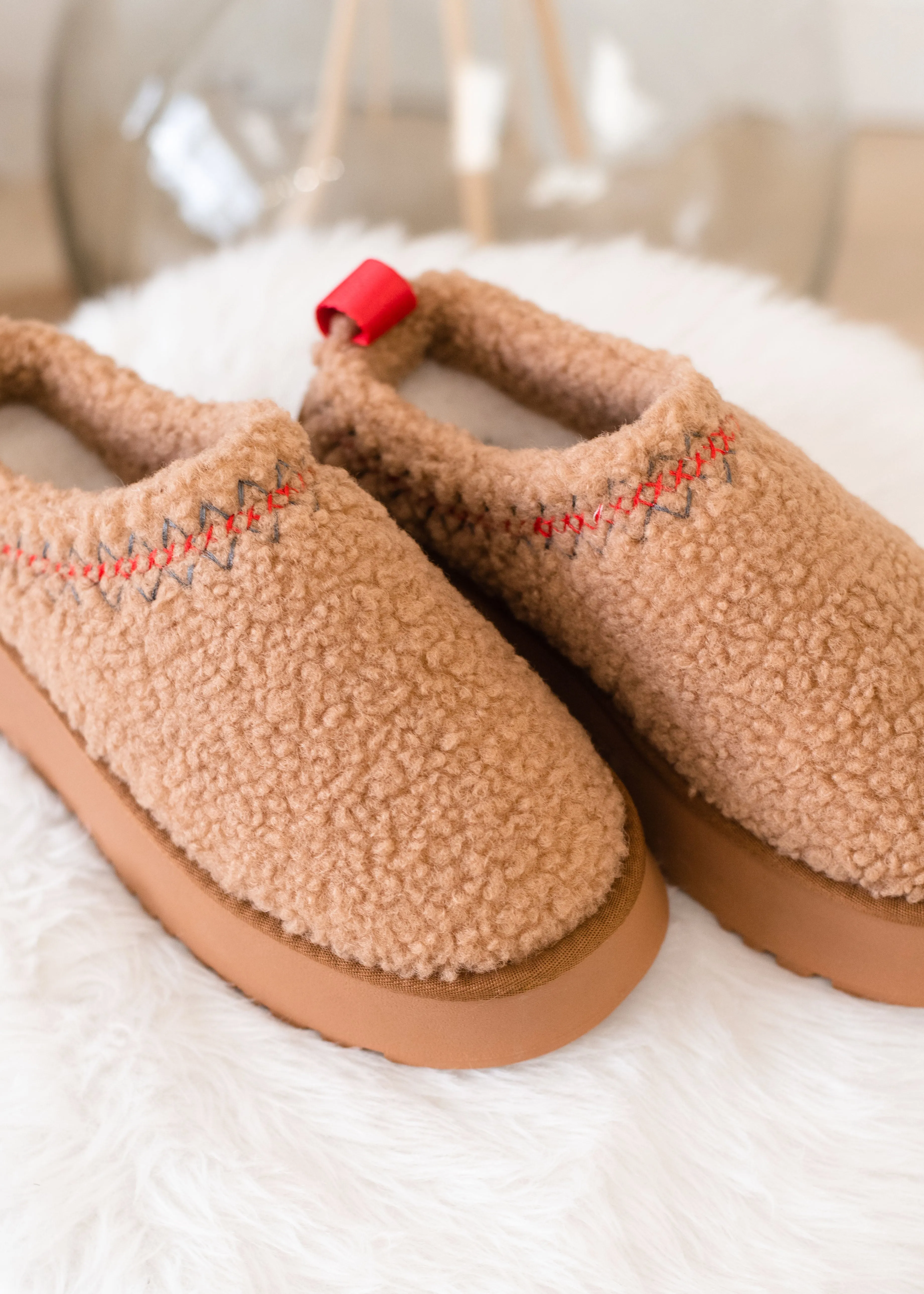 The Isaac Fur Platform Sherpa Slipper