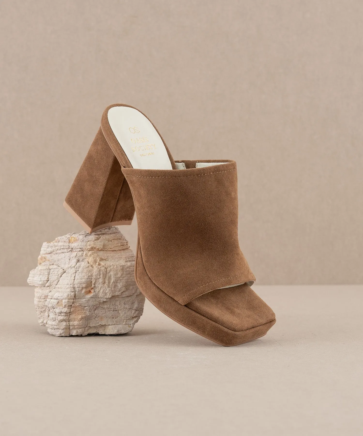 The Vivienne Brown | Slip On Platform heel