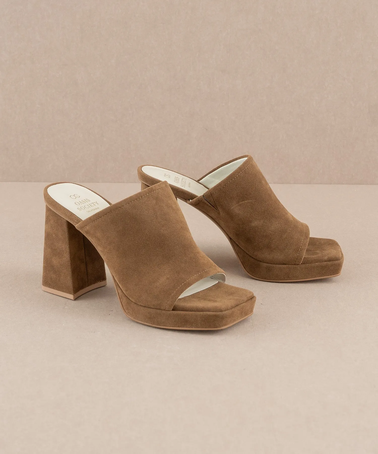 The Vivienne Brown | Slip On Platform heel