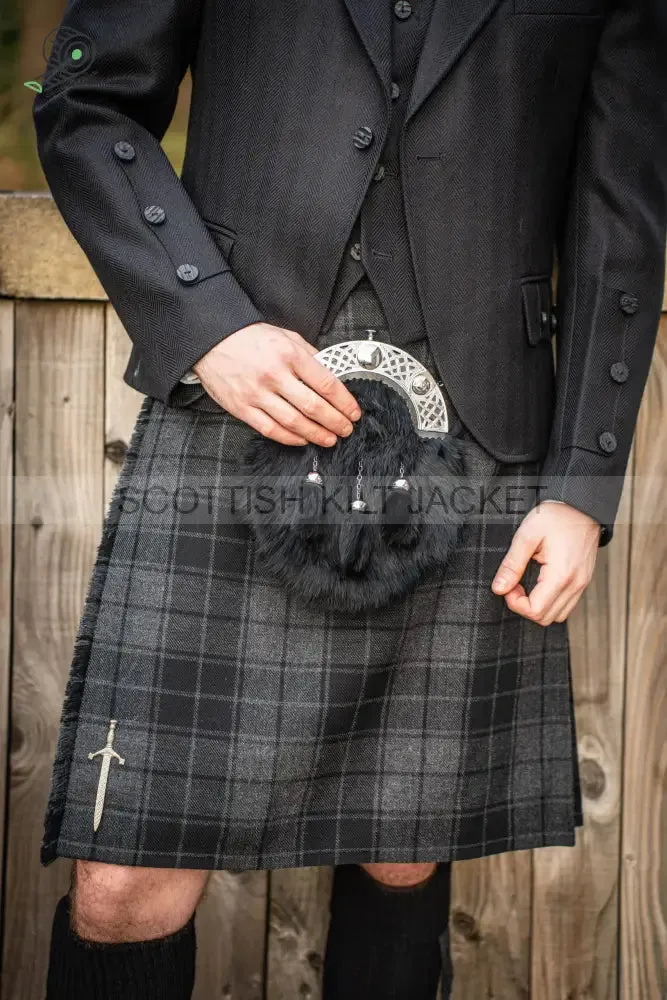 TWEED BLACK CRAIL KILT OUTFIT