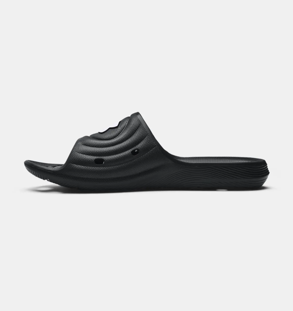 'Under Armour' Men's Locker IV Slide Sandal - Black / Black / White