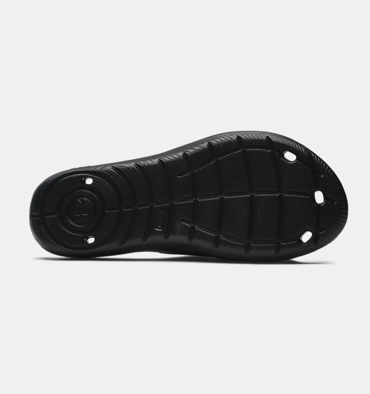 'Under Armour' Men's Locker IV Slide Sandal - Black / Black / White