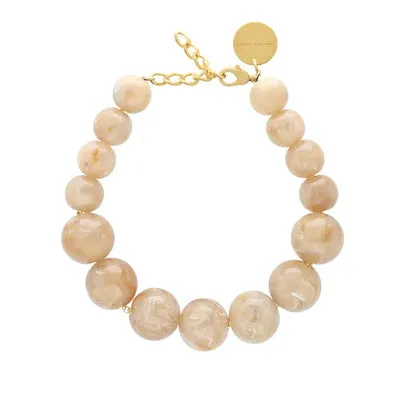 Vanessa Baroni - Beads Necklace Honey Marble