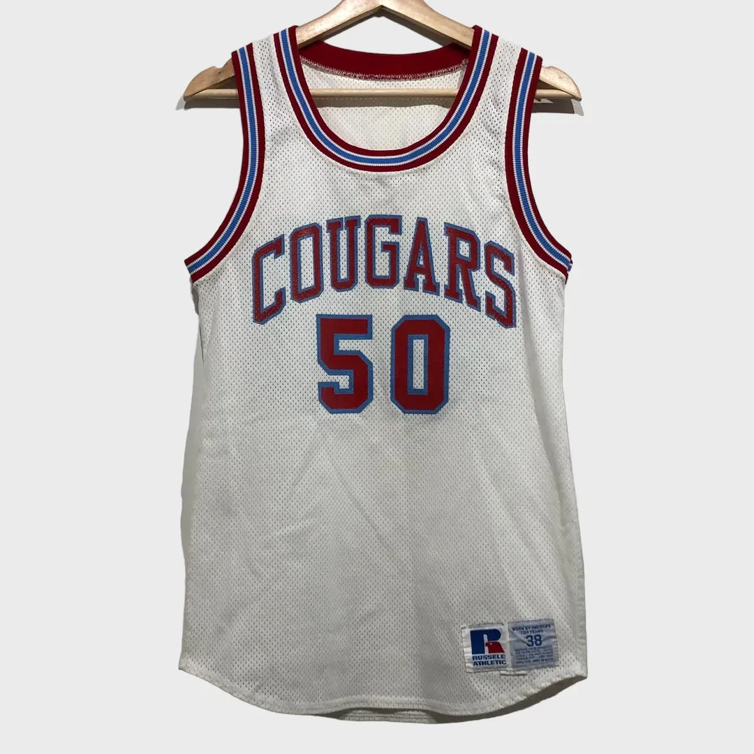 Vintage Cougars Game Worn Basketball Jersey M