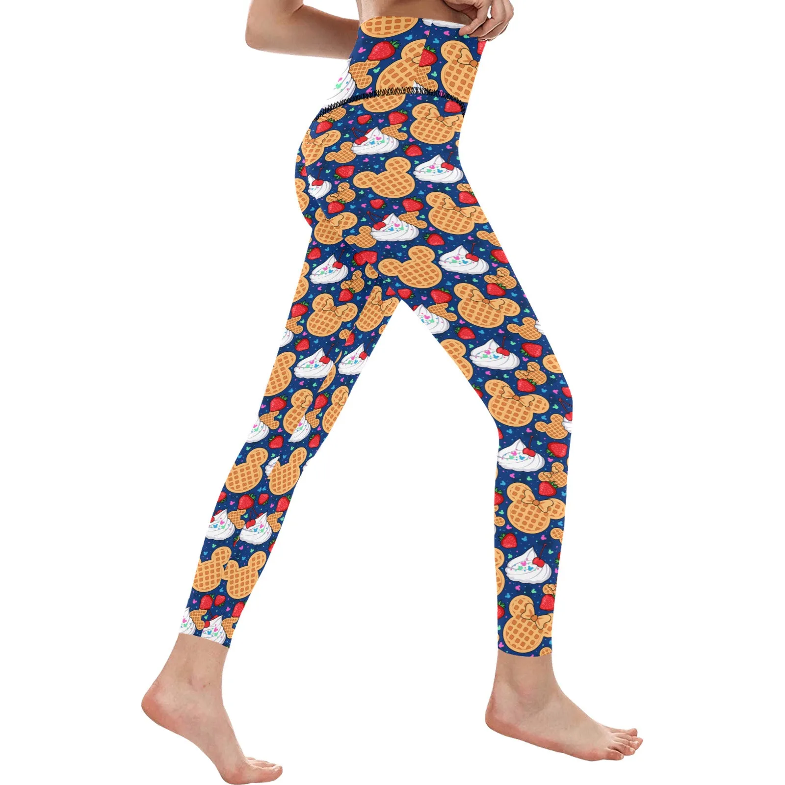 Waffles Women's Athletic Leggings